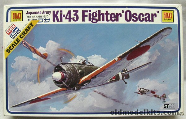 Otaki 1/48 Japanese Army Ki-43 Hayabusa 'Oscar' - With Markings for Three Aircraft, OT2-5 plastic model kit